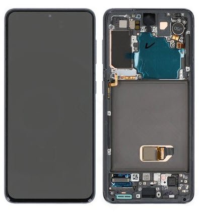Display module Samsung Galaxy S21 grijs (Service Pack)