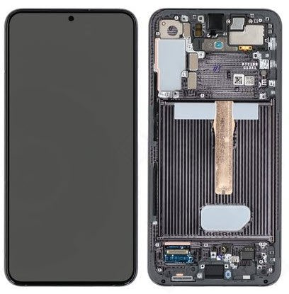Display module Samsung Galaxy S22+ zwart (Service Pack)