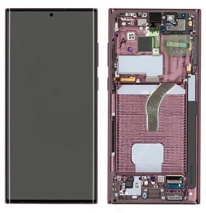 Display module Samsung Galaxy S22 Ultra Burgundy (Service Pack)