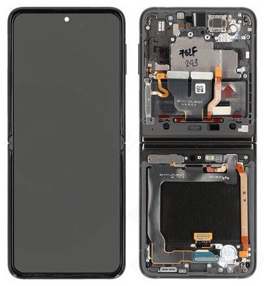 Display module Samsung Galaxy Z Flip3 5G zwart (Service Pack)