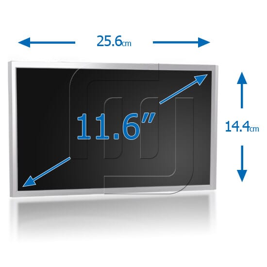 11,6 Zoll LCD Bildschirm 1366x768 Glänzend 40Pin