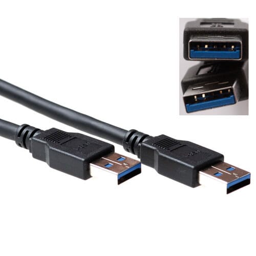 ACT USB 3.1 gen 1 (USB 3.0) aansluitkabel A male 3 m