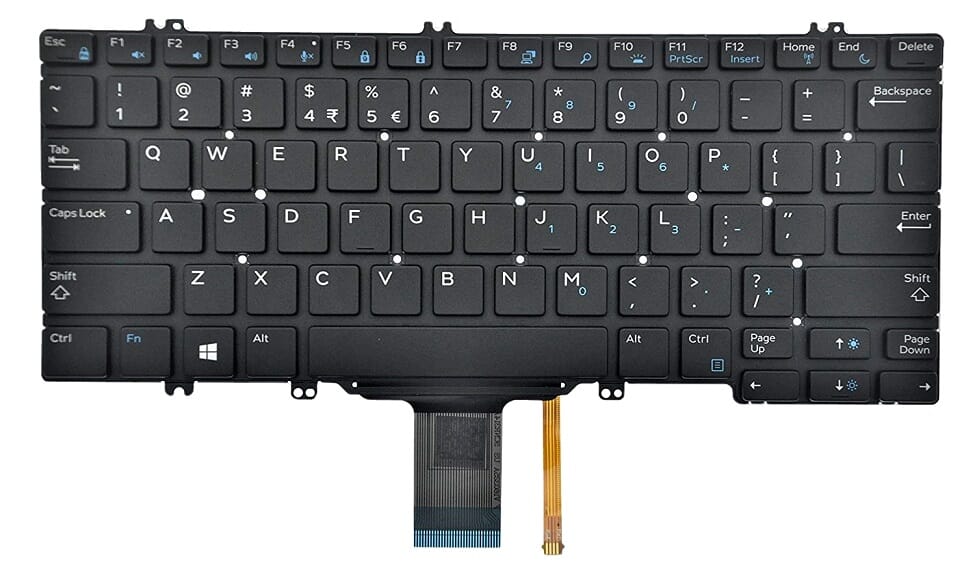 Dell Laptop Tastatur QWERTY US + Hintergrundbeleuchtung