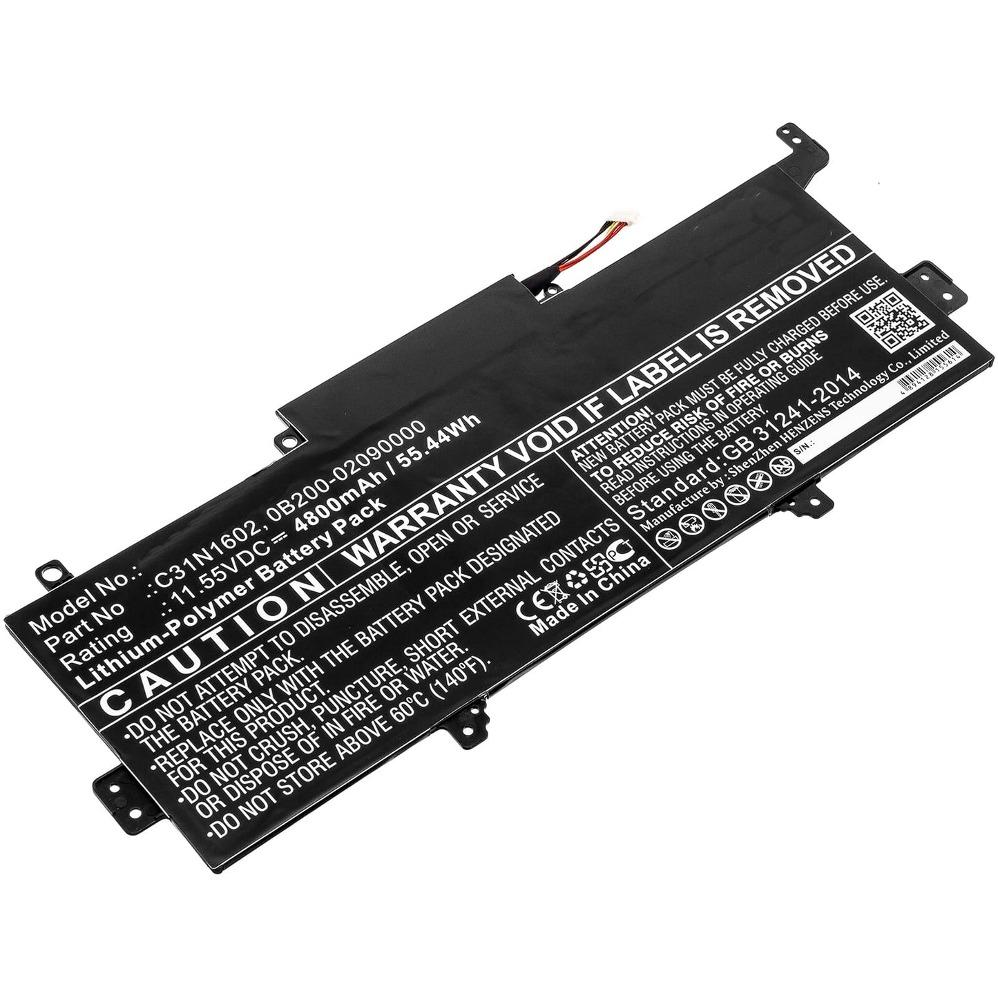 Batterie d'ordinateur portable 4800mAh