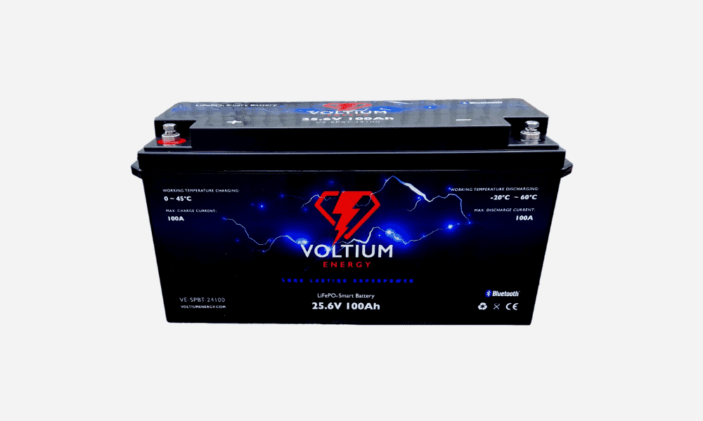 Voltium Energy LiFePO4 Akku 25,6V - 100Ah Bluetooth