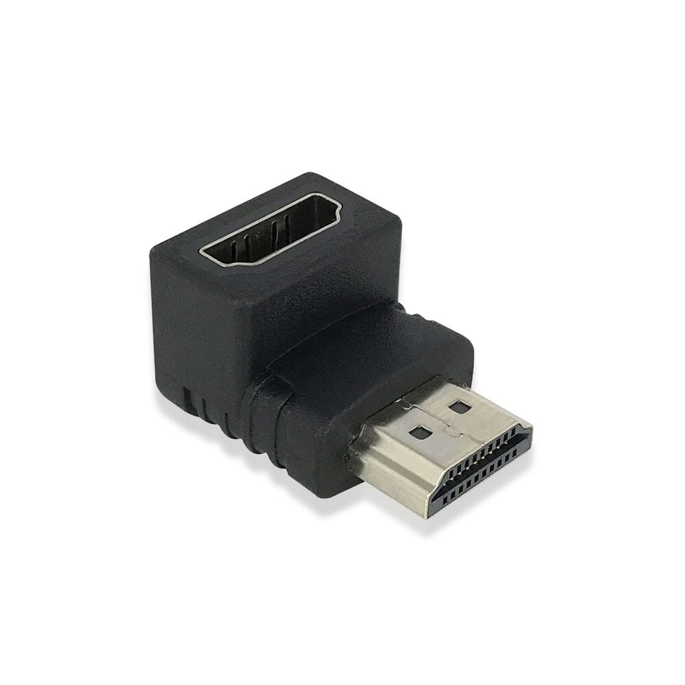 ACT HDMI adapter, male - female, haaks 90 omlaag