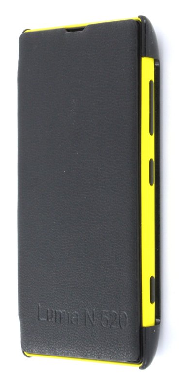 Nokia Lumia 520 flip cover zwart