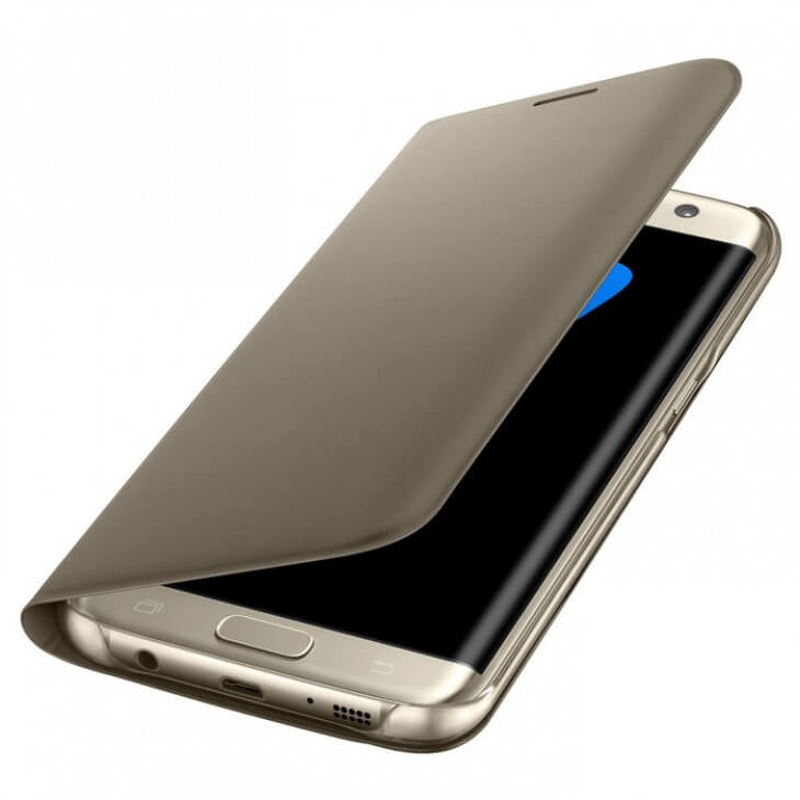 Flip Wallet Samsung Galaxy S7 Edge goud