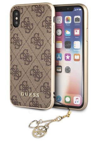 Guess Charms Hard Case 4G iPhone X/XS bruin GUHCPXGF4GBR