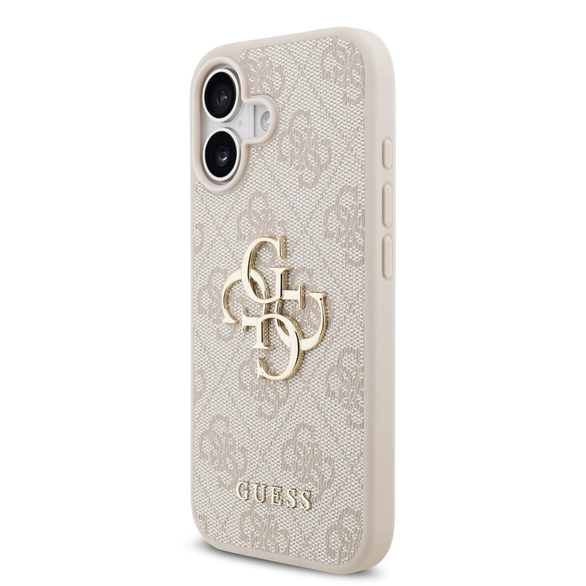 Guess PU 4G Metal Logo Case iPhone 17 Roze