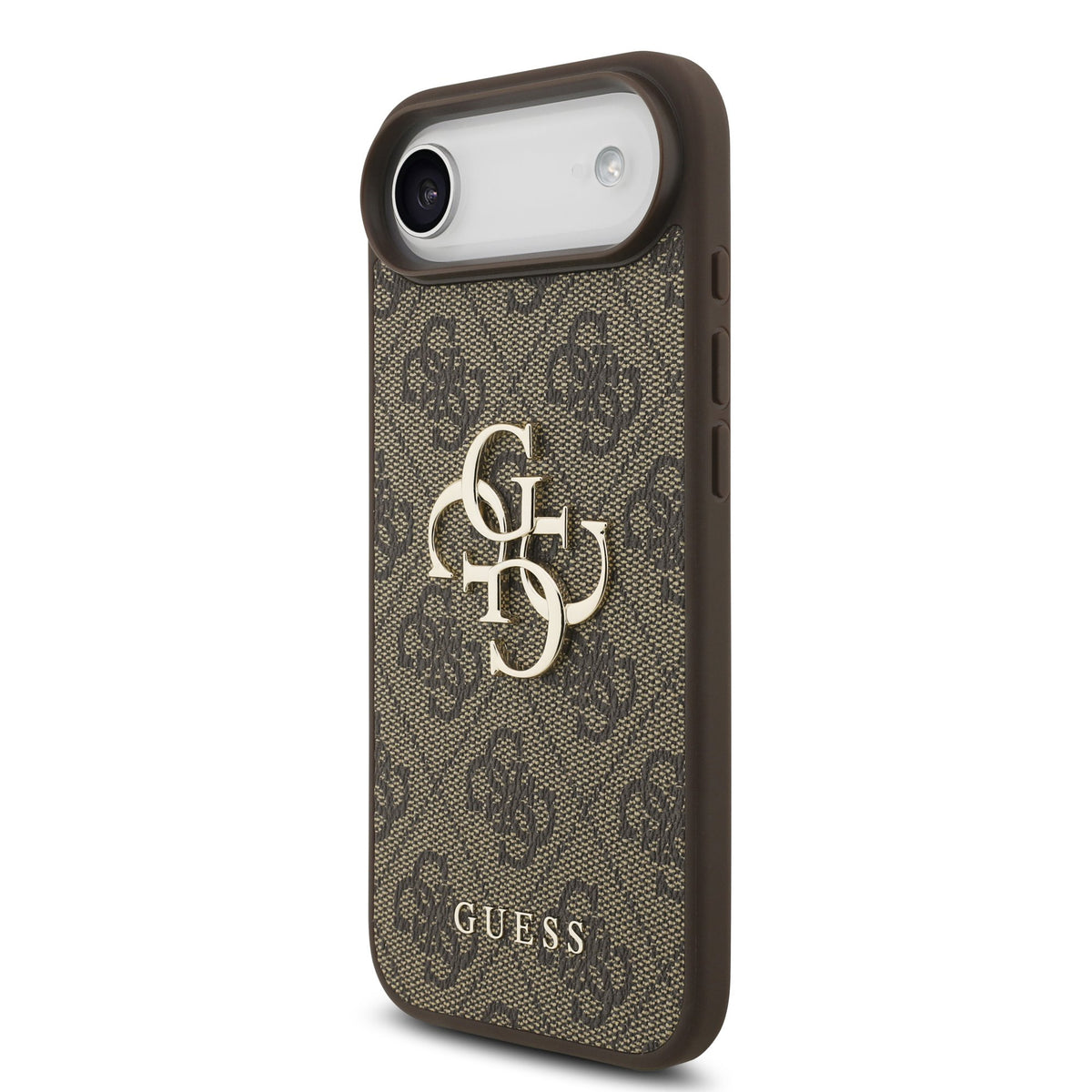 Guess PU 4G Metal Logo Case iPhone 17 Air Bruin