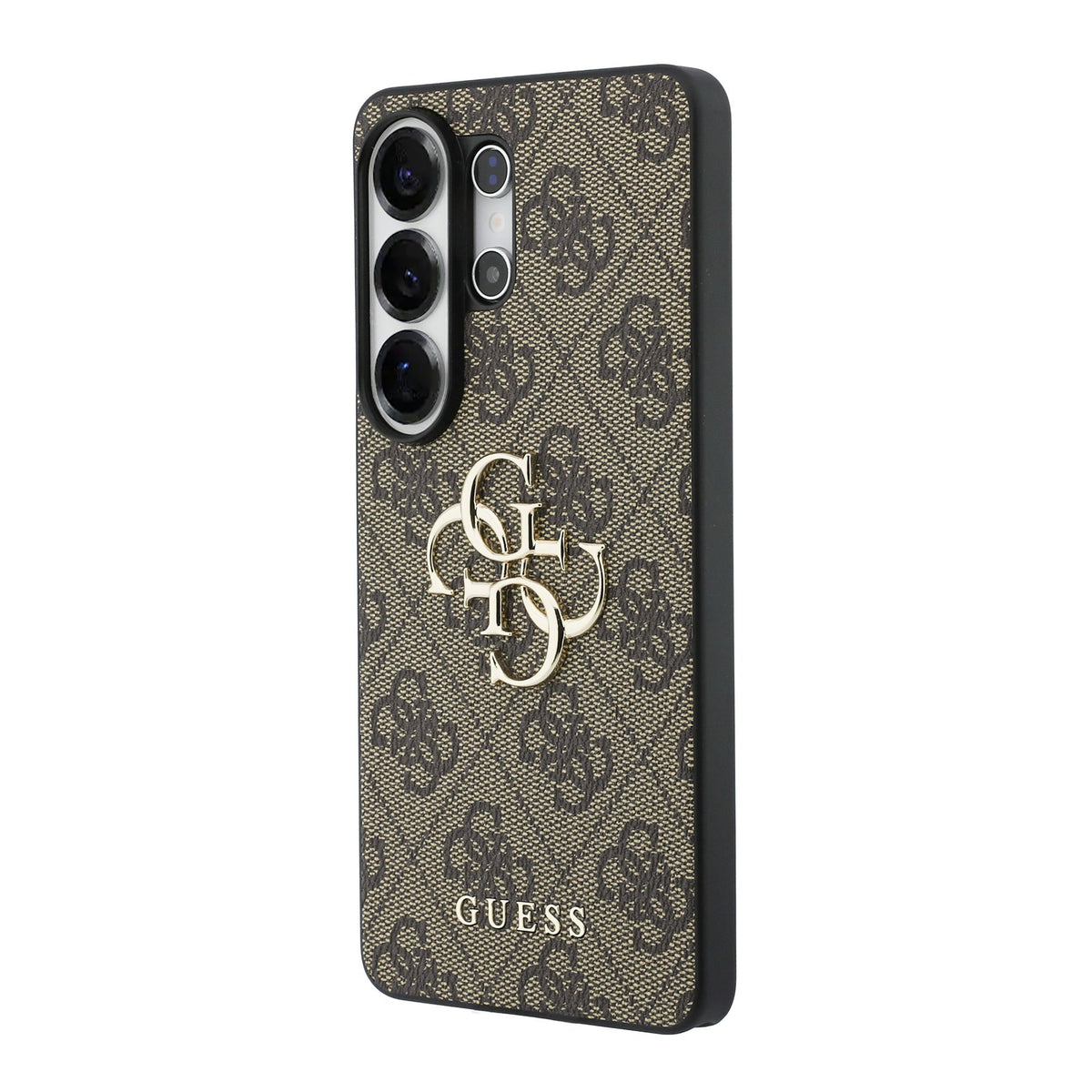 Guess PU 4G Metal Logo Case Samsung Galaxy S26 Ultra Bruin