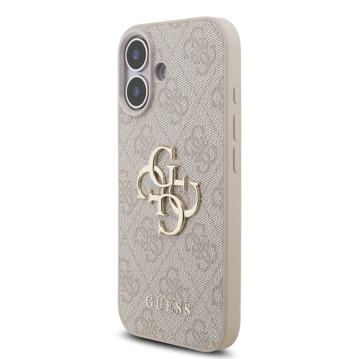Guess PU 4G Metal Logo Strap Case iPhone 17 Roze