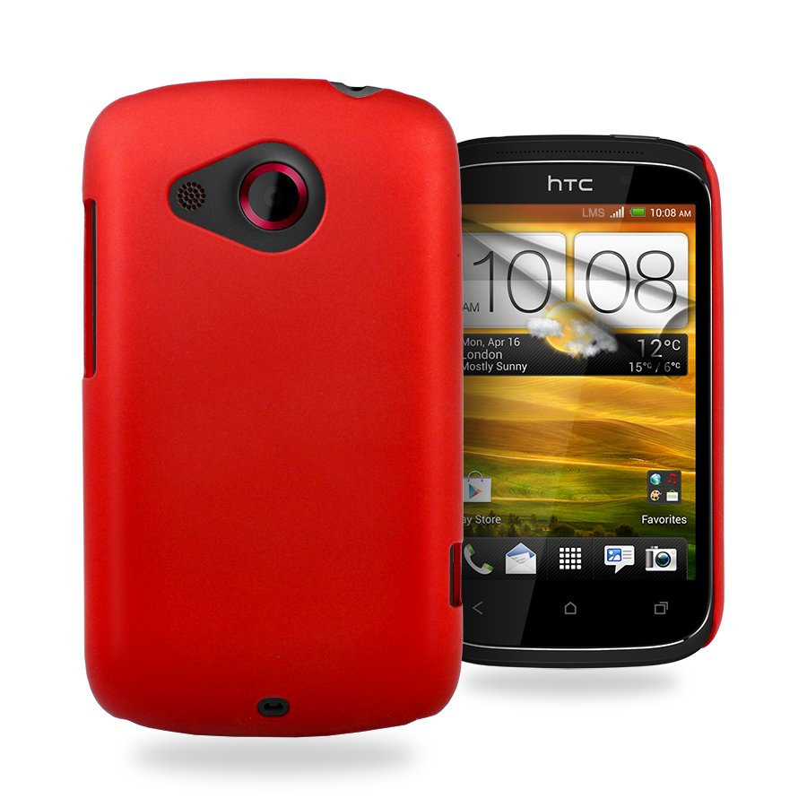 Hard case HTC Desire C rood