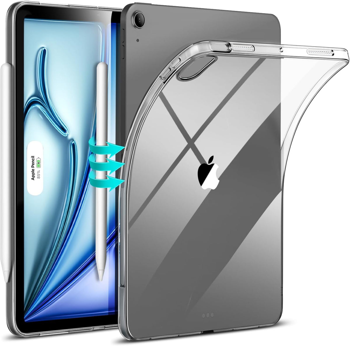Hoes Apple iPad Air 11 (2024) Flexi bumper - 0,3mm - doorzichtig