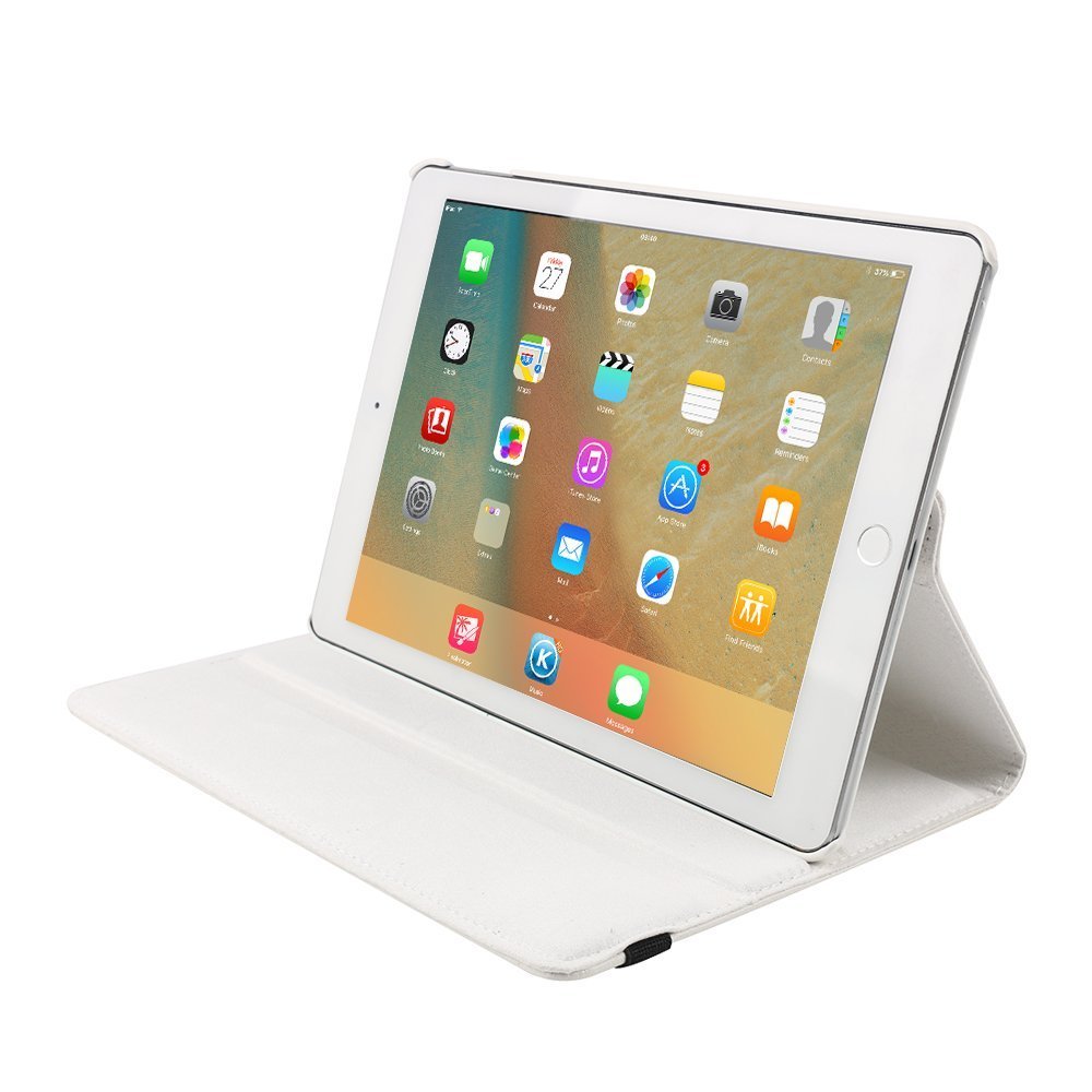 Hoes draaibaar iPad 9.7 2017/2018 wit