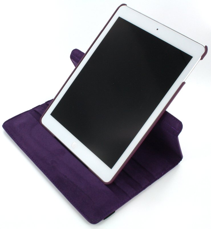 Case met Stand draaibaar Apple iPad Air paars