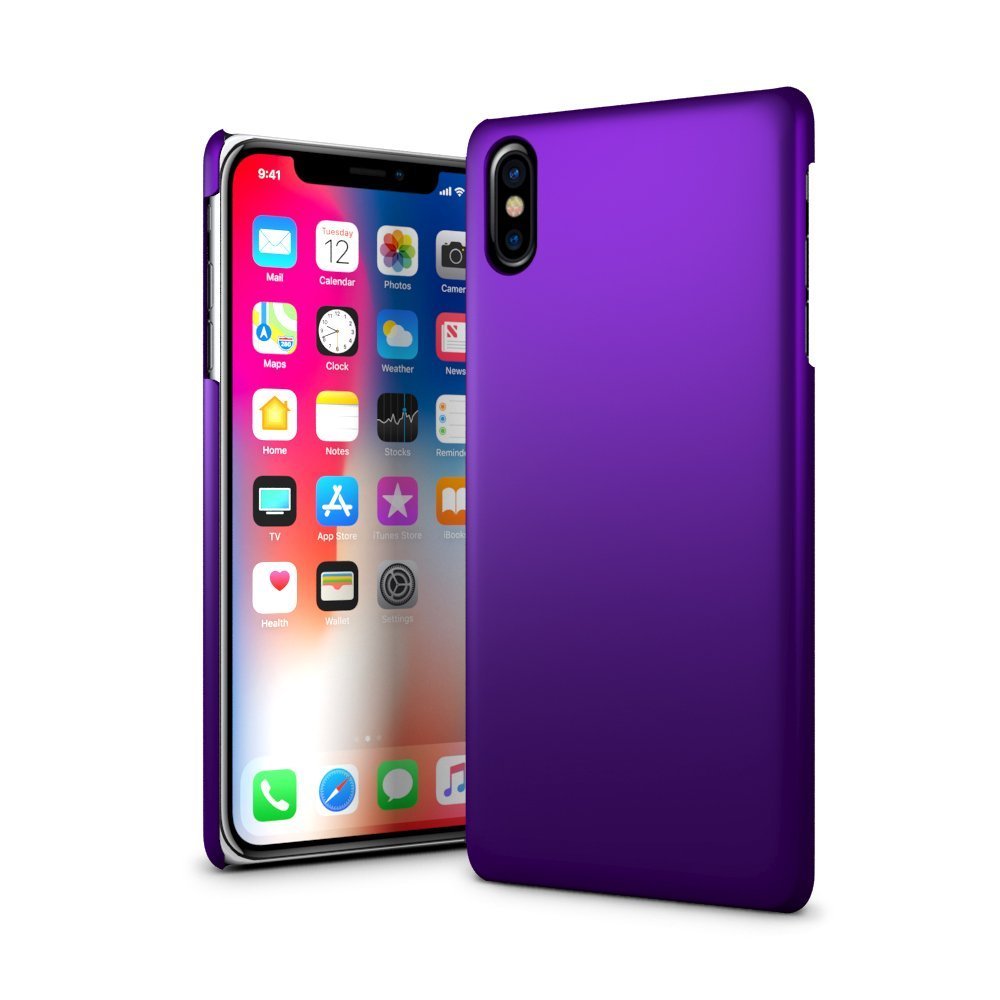 Hoesje Apple iPhone X hard case paars