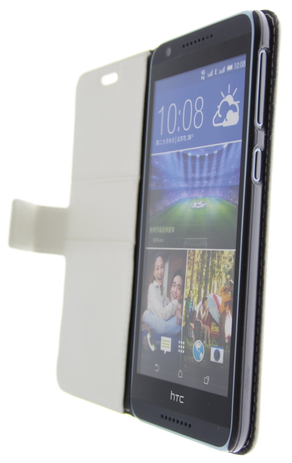 Hoesje HTC Desire 820 flip wallet wit