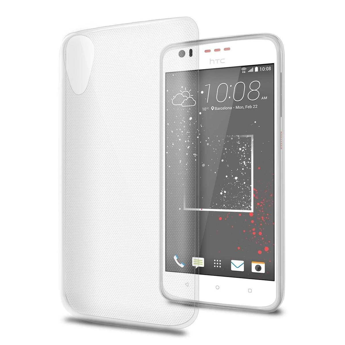 Hoesje HTC Desire 825 flexi bumper - 0,3mm - doorzichtig