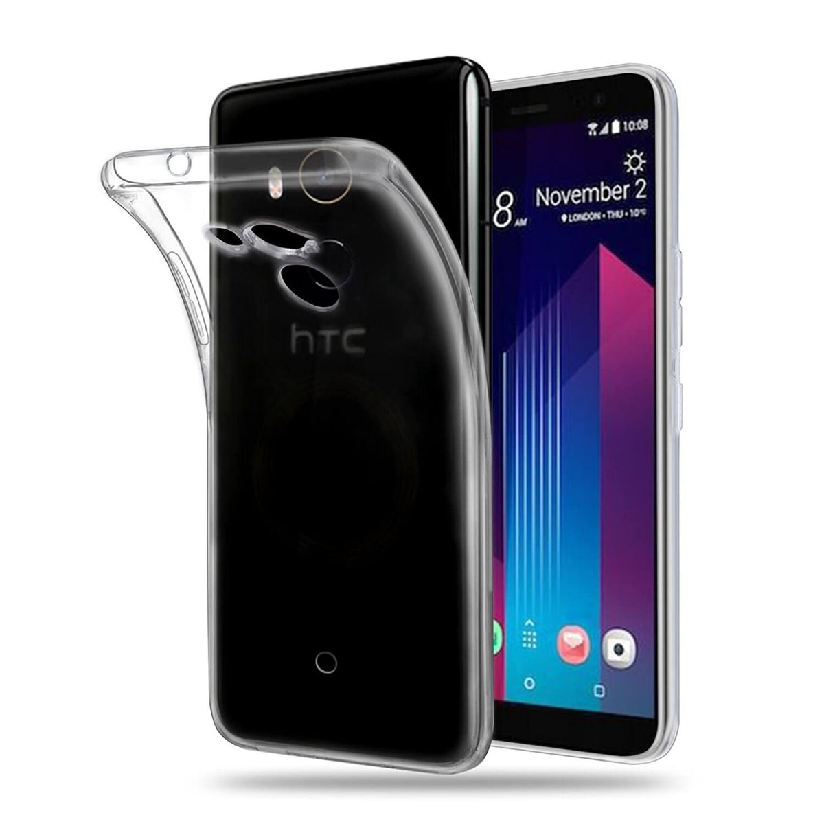 Hoesje HTC U11 Plus Flexi bumper - 0,3mm