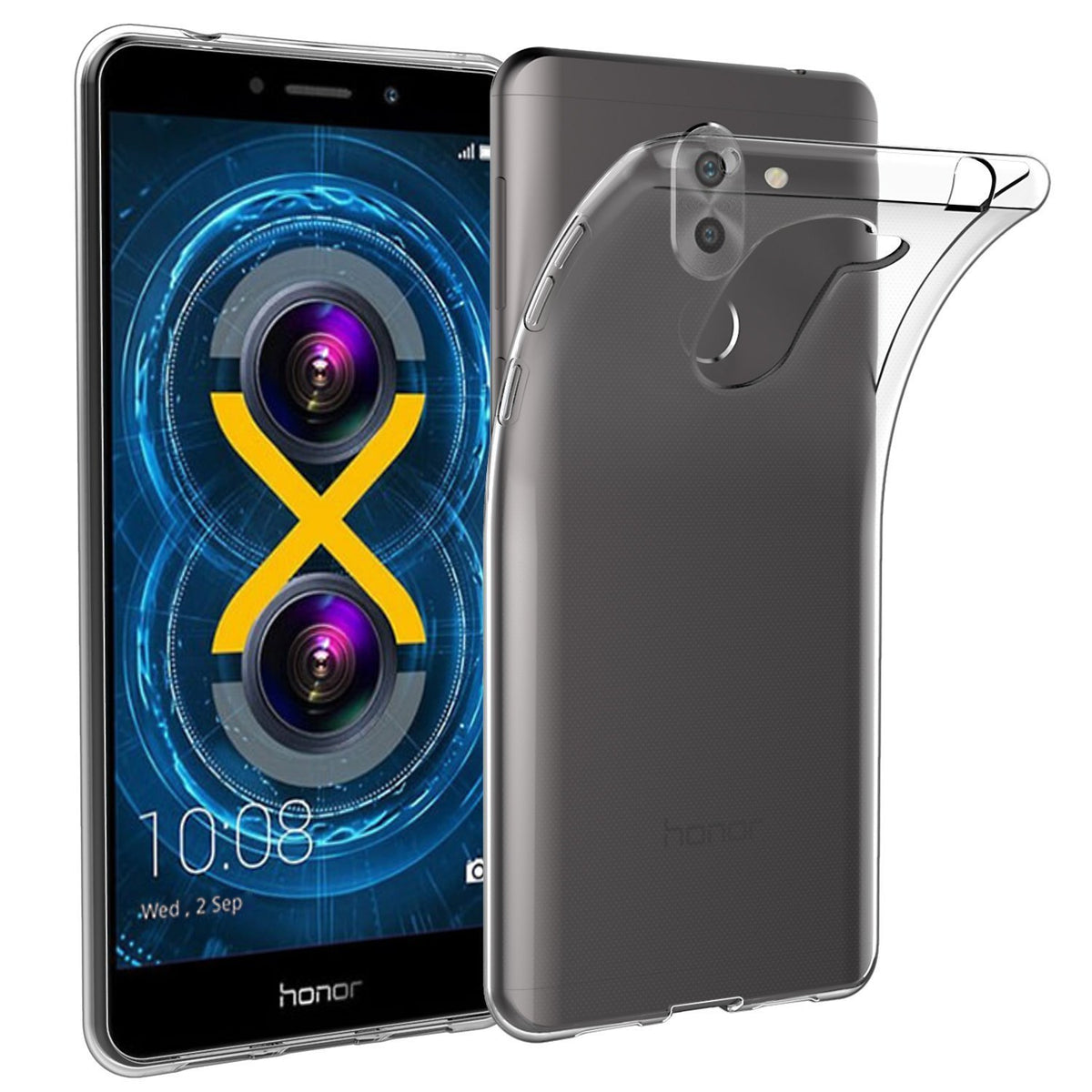 Hoesje Huawei Honor 6X flexi bumper - 0,3mm - doorzichtig