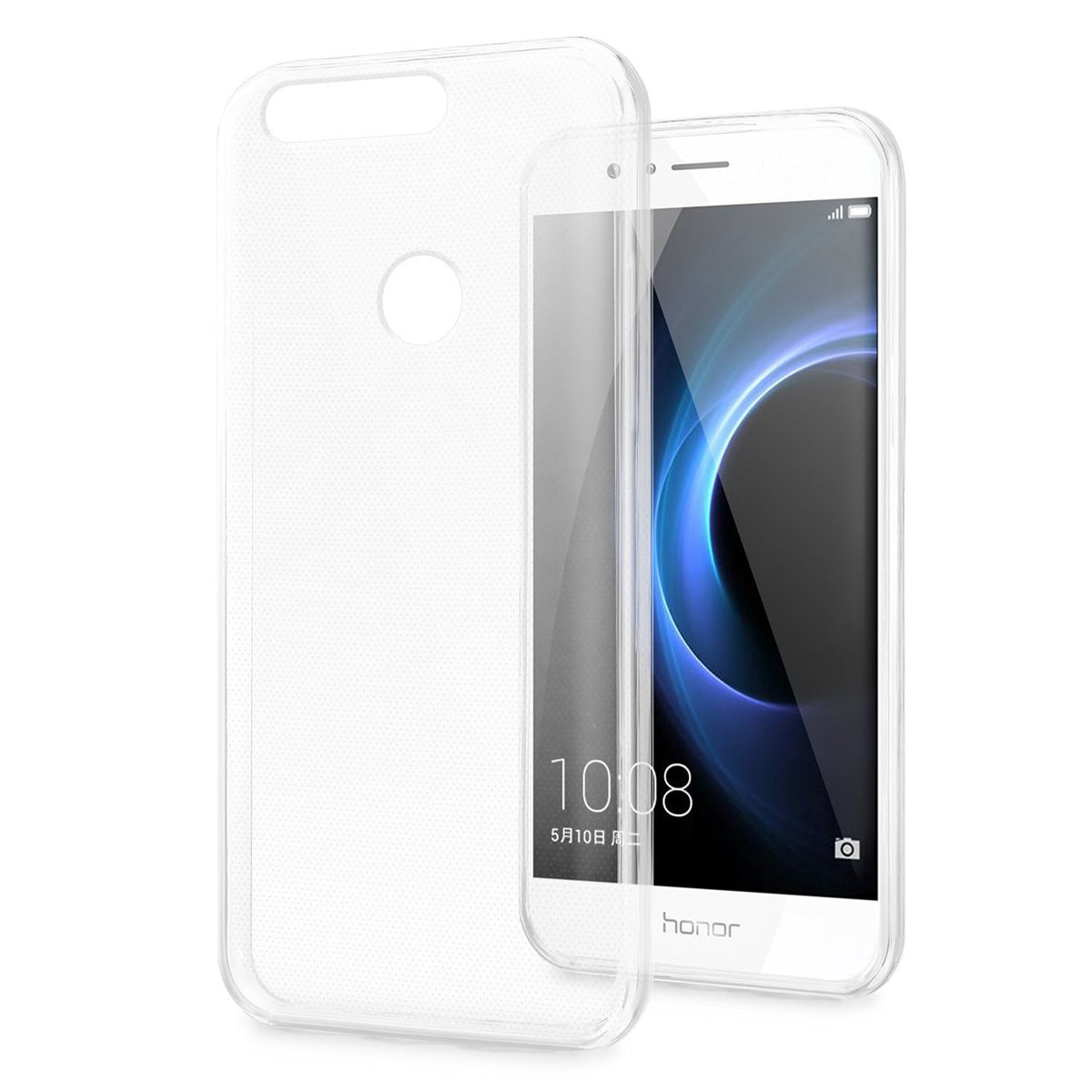 Hoesje Huawei Honor 8 flexi bumper - 0,3mm - doorzichtig