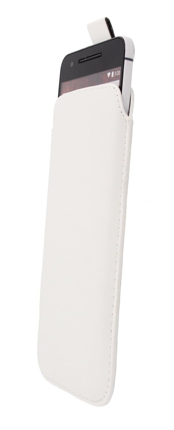 Hoesje Huawei Nexus 6P met trekkoord wit