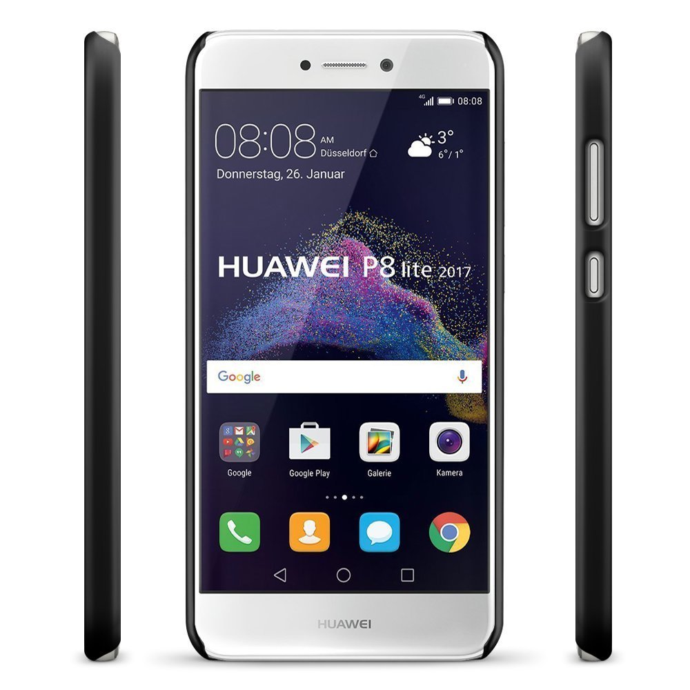 Hoesje Huawei P8 Lite (2017) hard case zwart