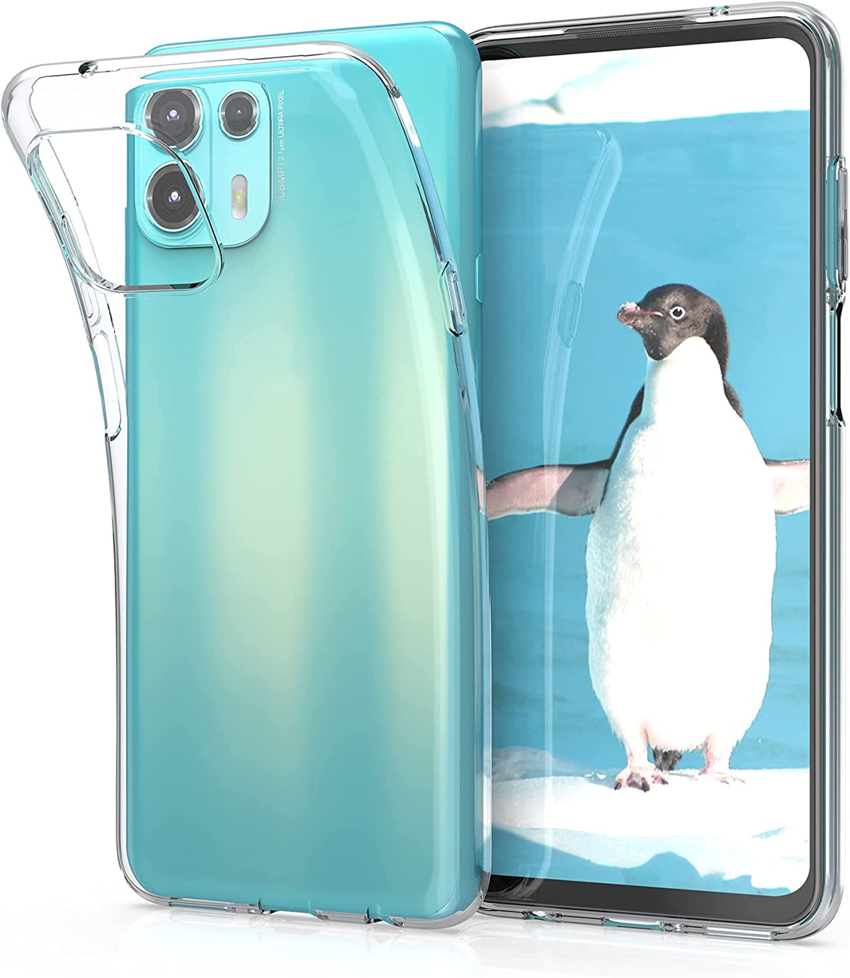 Hoesje Motorola Edge 20 Lite Flexi bumper - 0,3mm - doorzichtig