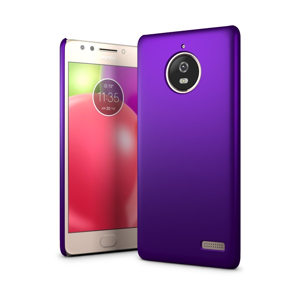 Hoesje Motorola Moto E4 hard case paars