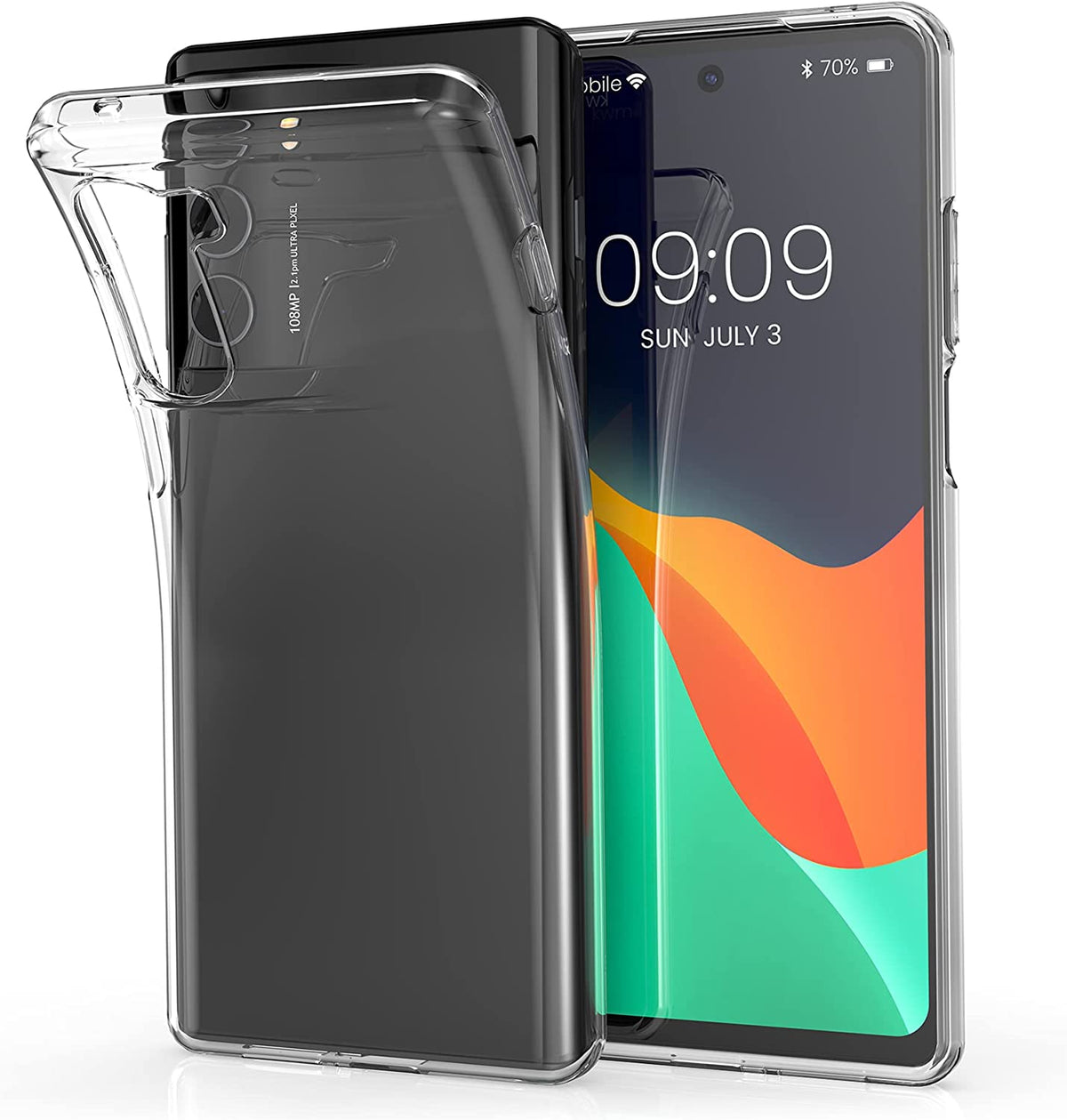 Hoesje Motorola Moto G200 Flexi bumper - 0,3mm - doorzichtig