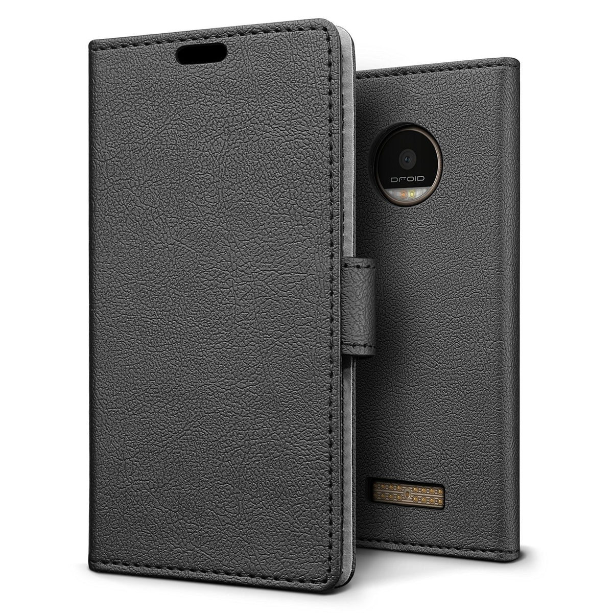 Hoesje Motorola Moto Z flip wallet zwart