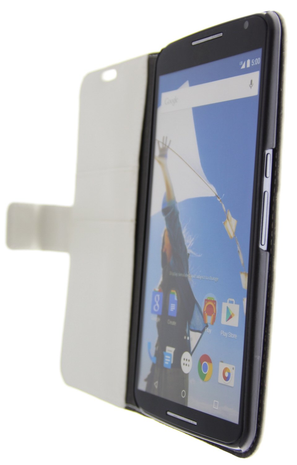 Hoesje Motorola Nexus 6 flip wallet wit