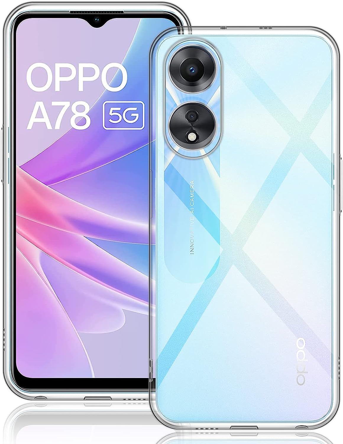 Hoesje Oppo A78 5G Flexi bumper - 0,3mm - doorzichtig