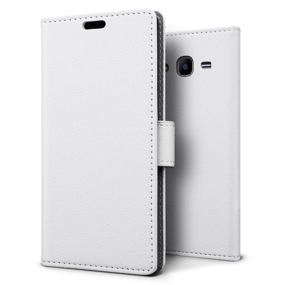 Hoesje Samsung Galaxy J2 2016 flip wallet wit