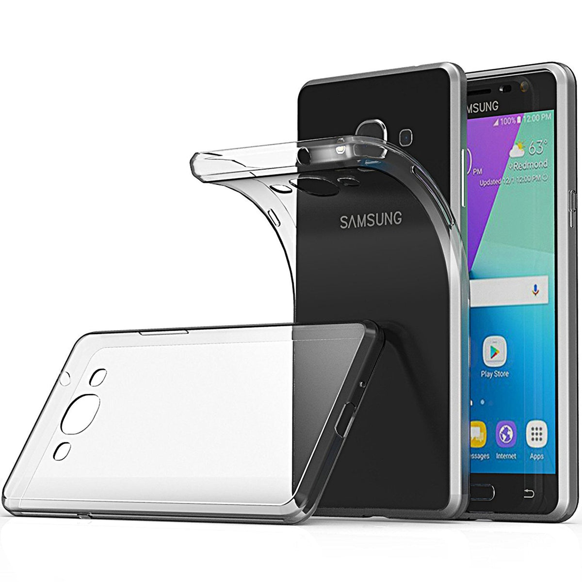 Hoesje Samsung Galaxy J3 2017 Flexi bumper - 0,3mm - doorzichtig