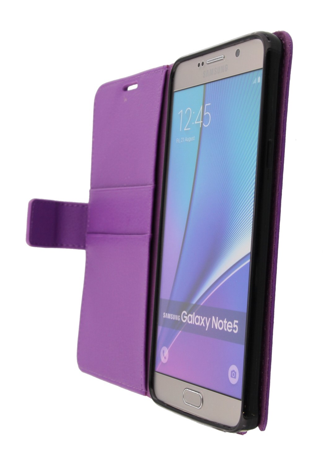 Hoesje Samsung Galaxy Note 5 flip wallet paars