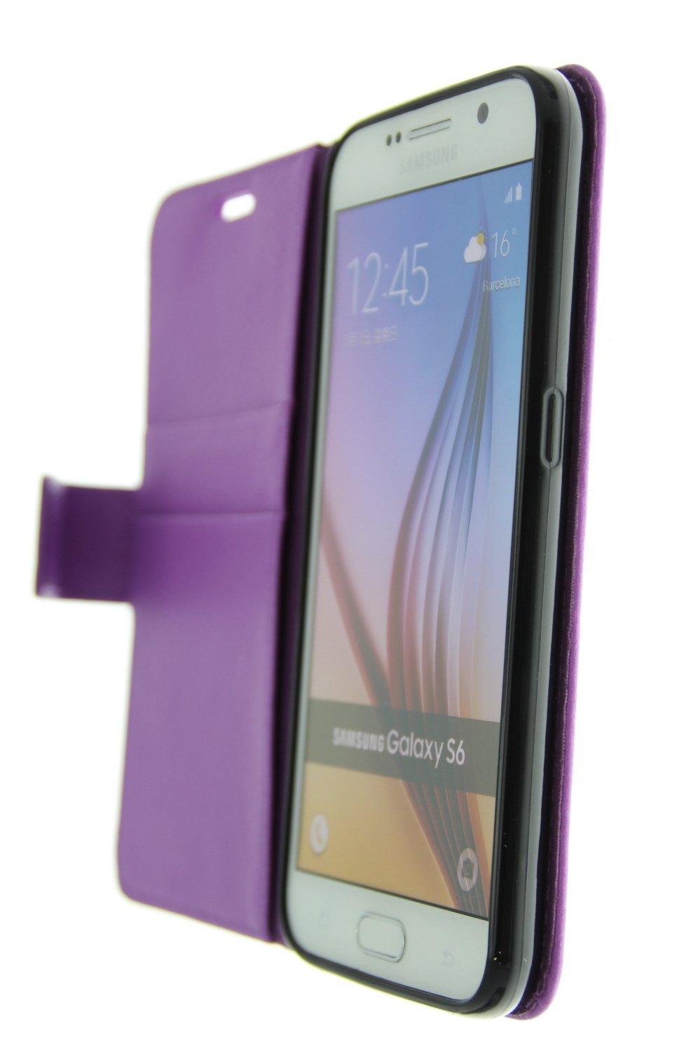 Hoesje Samsung Galaxy S6 flip wallet paars