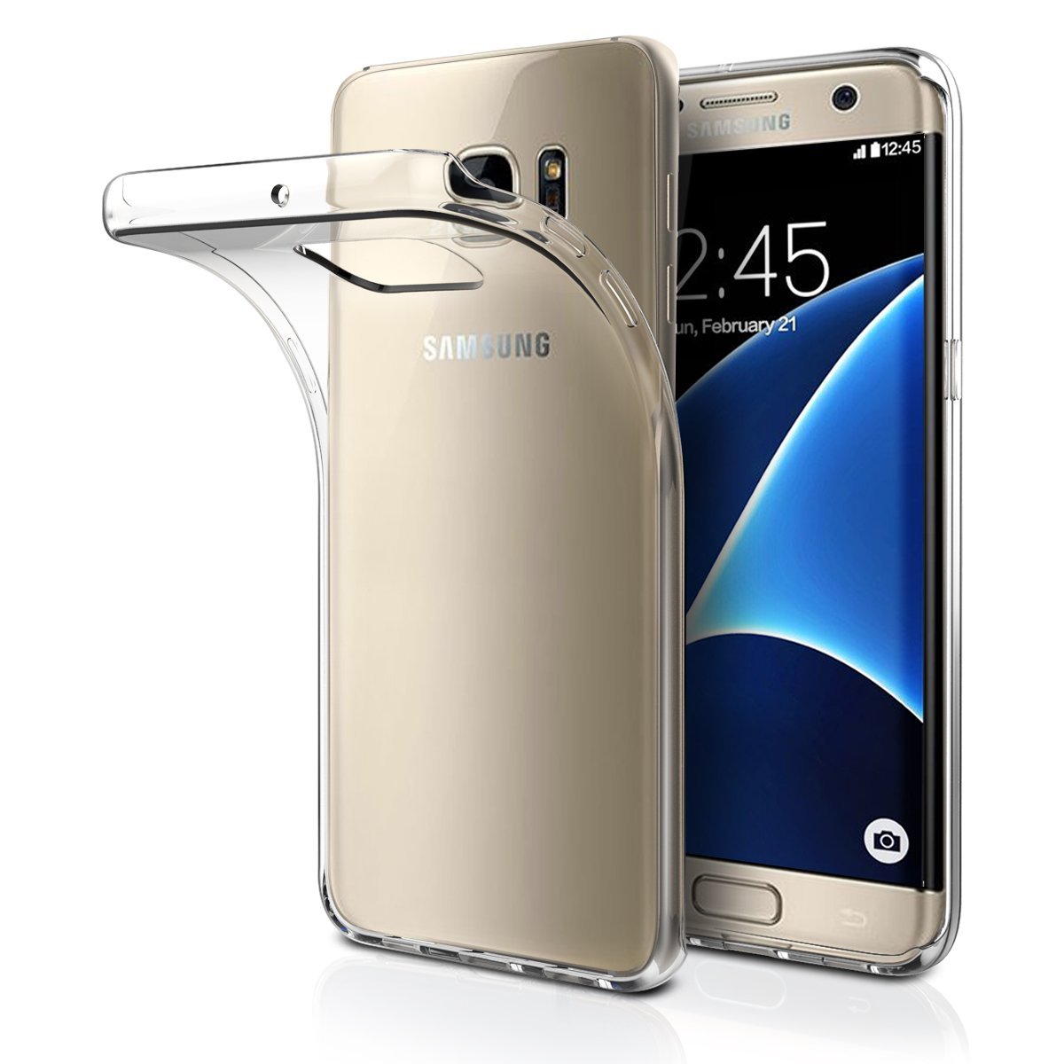 Hoesje Samsung Galaxy S7 Edge Flexi bumper - 0,3mm - doorzichtig