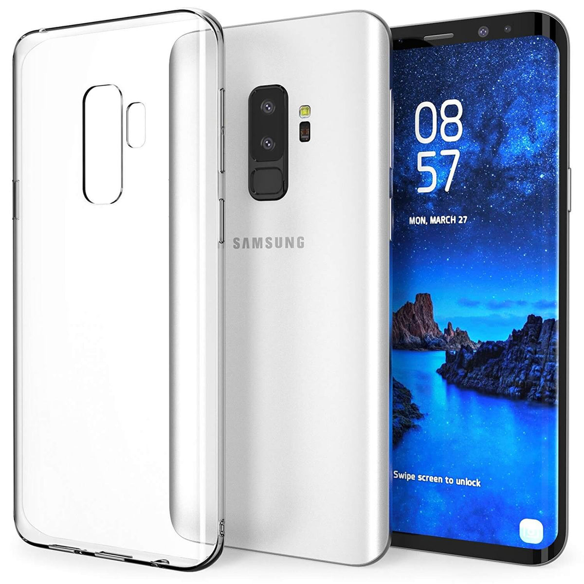 Hoesje Samsung Galaxy S9+ hard case transparant
