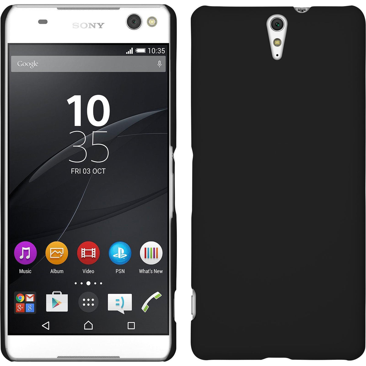 Hoesje Sony Xperia C5 Ultra hard case zwart