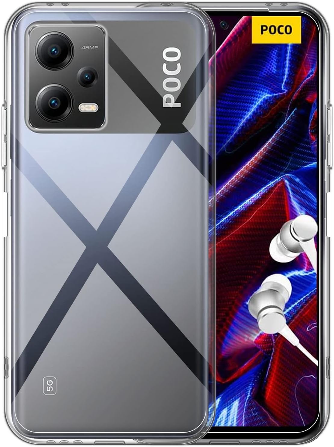 Hoesje Xiaomi Poco X5 Flexi bumper - 0,3mm - doorzichtig