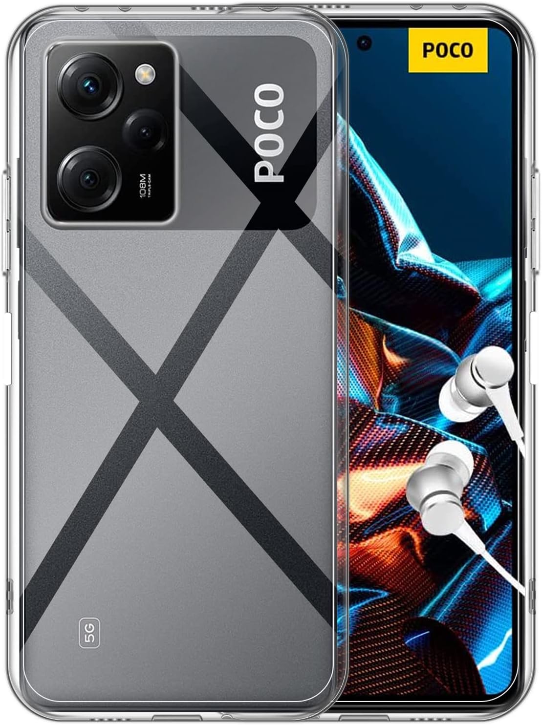 Hoesje Xiaomi Poco X5 Pro Flexi bumper - 0,3mm - doorzichtig