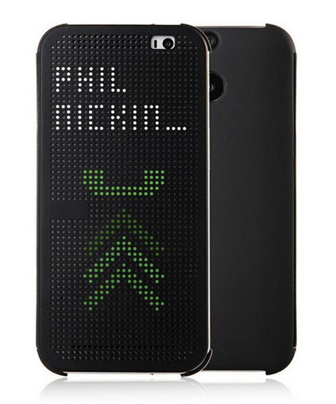 HTC One M8 Dot view cover zwart