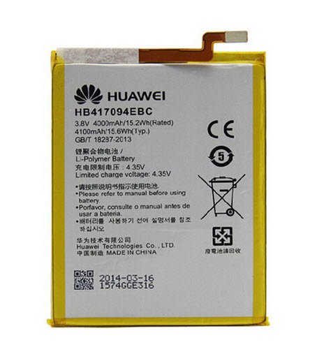 Huawei Mate 7 batterij HB417094EBC 4100 mAh Origineel
