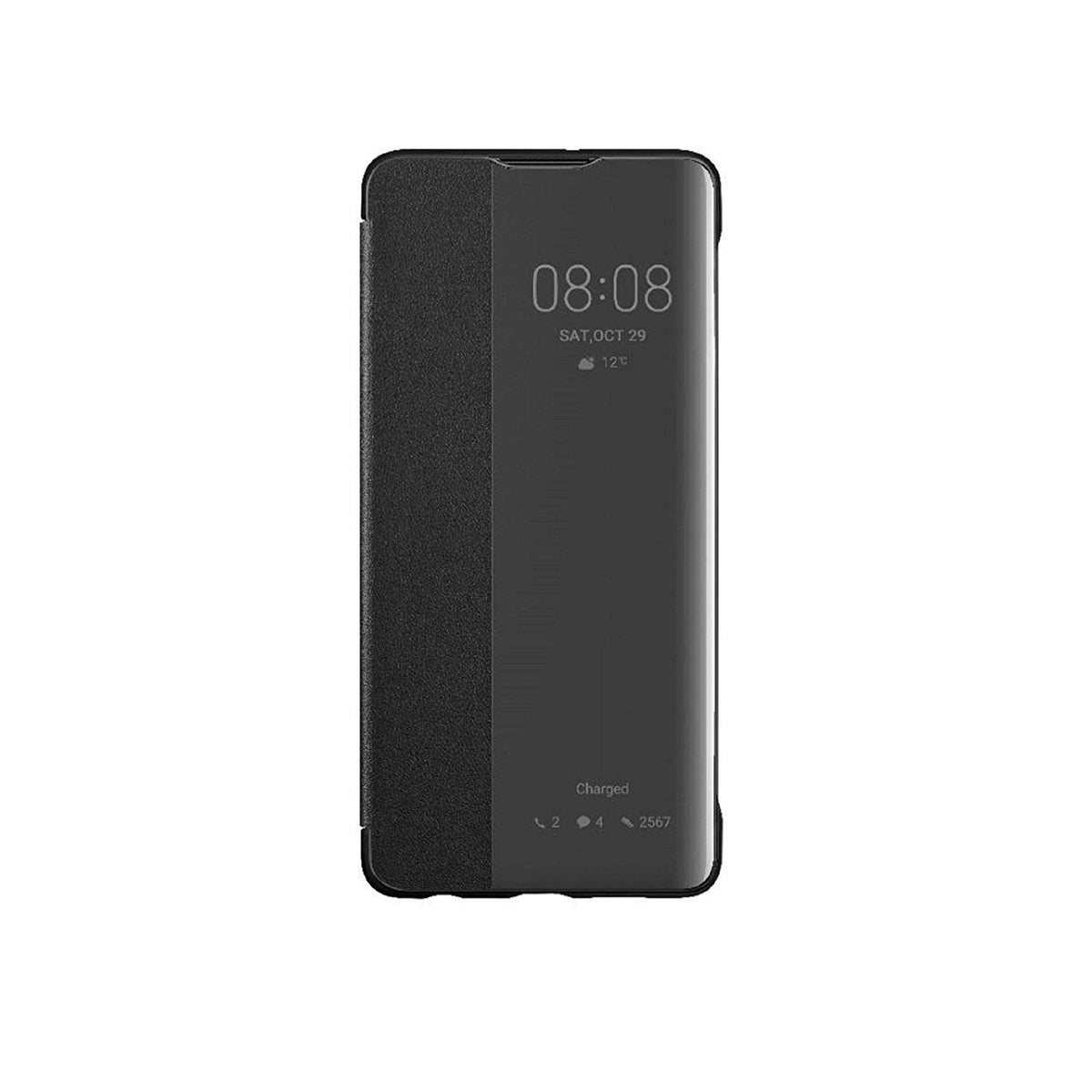 Huawei P30 Smart view flip case origineel zwart
