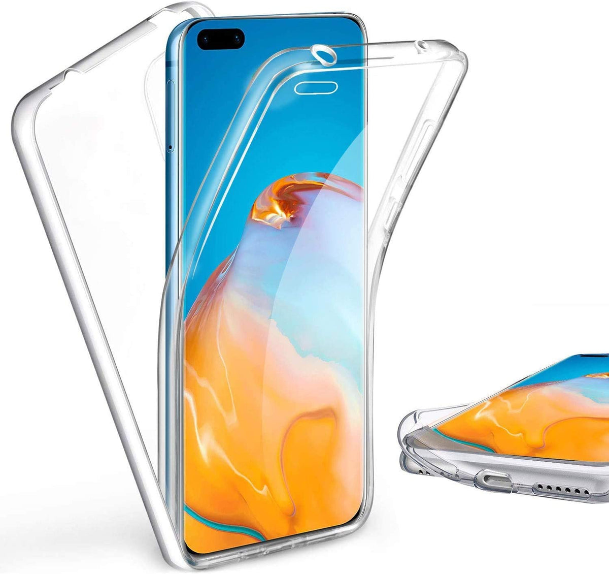 Huawei P40 TPU hoesje voor + achter