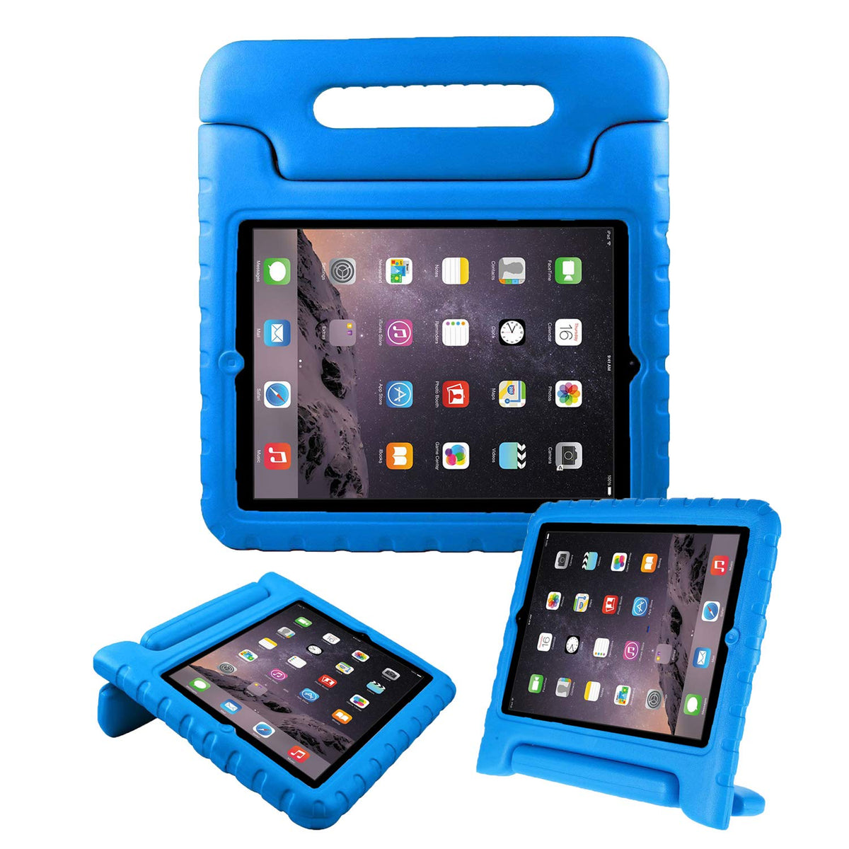 Kinder hoesje Apple iPad 2/3/4 blauw