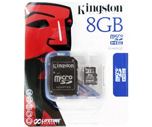 Kingston Micro SDHC Card 8GB C4